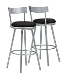 Monarch Specialties I 2-Piece Metal Swivel Barstool, 43