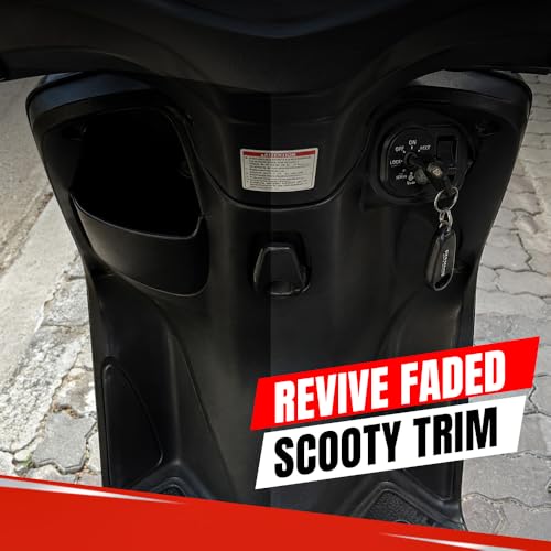 Image of CX2 Black Plastic Reborn | 500ml Plastic & Rubber Restorer | Revives Faded Exterior Trim & Bumpers | Long-Lasting UV Protection | Wash Resistant for Car,Bike,Scooty