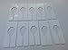 40 Blank Rectangular Size Dividers for Retail Clothing Racks