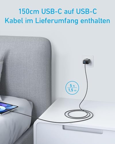 Anker 20W USB C Ladegerät, Netzteil USB C, PD Schnellladegerät Doppelpack – Ansicht 3