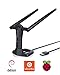 Produktbild BrosTrend 1200 MBit/s USB WLAN Stick Linux, Dual Band WLAN Adapter 5GHz/867 MBit/s + 2,4GHz/300 MBit/s, 2 X 5 dBi Wi-Fi-Antennen, WiFi Dongle für PC von Ubuntu, Debian, Kali, Raspbian, Raspberry pi