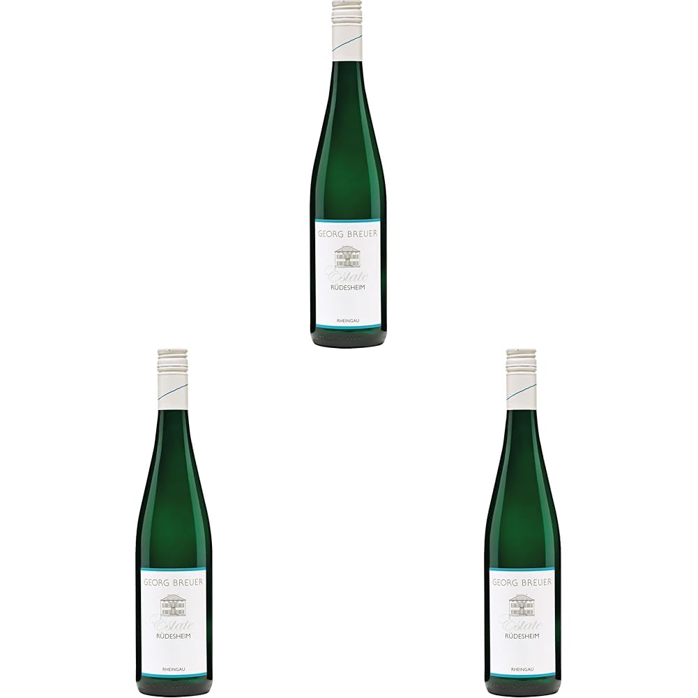 Weingut Georg Breuer Rüdesheim Estate Riesling trocken Qualitätswein Rheingau (1 x 0.75 l) (Packung mit 3)
