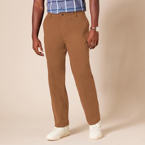 Image of Amazon Essentials Men's Classic-Fit Wrinkle-Resistant Flat-Front Stretch Chino Pant