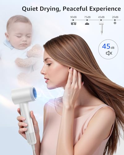 Image of Tailulu Hair Dryer, 160000 RPM High-Speed Ionic Blow Dryer