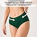 QINCAO Unterhosen Damen, 6er Pack Hohe Taille Slips Baumwolle Unterwäsche, Stretch Atmungsaktiv Panties Weich