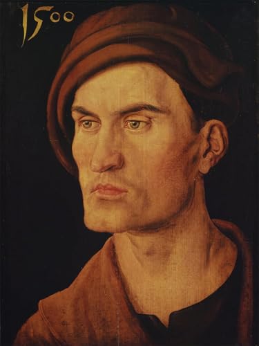 Portrait d'un jeune homme Albrecht Dürer affiche sur toile pour habiller un mur de bureau vide