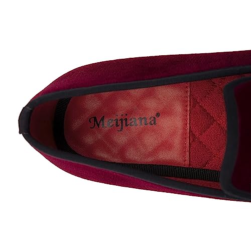 Image of Meijiana Mens Loafers Wedding Dress Shoes Slip-On Loafers for Men Tuxedo Suit Shoes