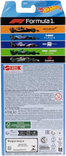 Hot Wheels Premium Formula 1 Die-Cast Cars 2024 5-Pack miniatura 5