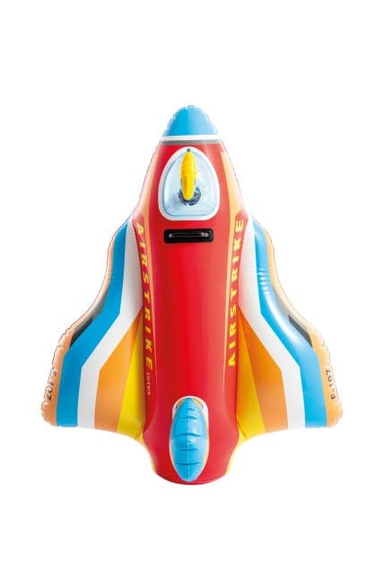 Intex Jet Fighter Ride-Ons 57531NP (Inflated 112 x 91 x 41cm / Deflated 117 x 104cm), Multi-color - Image 4