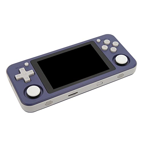 Console de Jogos Portátil RG351P para Vários Jogos, Máquina retrô de Alta Resolução 64G (Roxo)