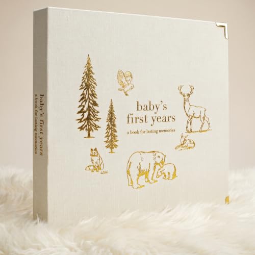 Image of Keepsake Baby Memory Book for Boys and Girls – Timeless First 5 Year Baby Book – Neutral Journal Scrapbook or Photo Album - Record a Milestone for Every Event from Birth to Age 5