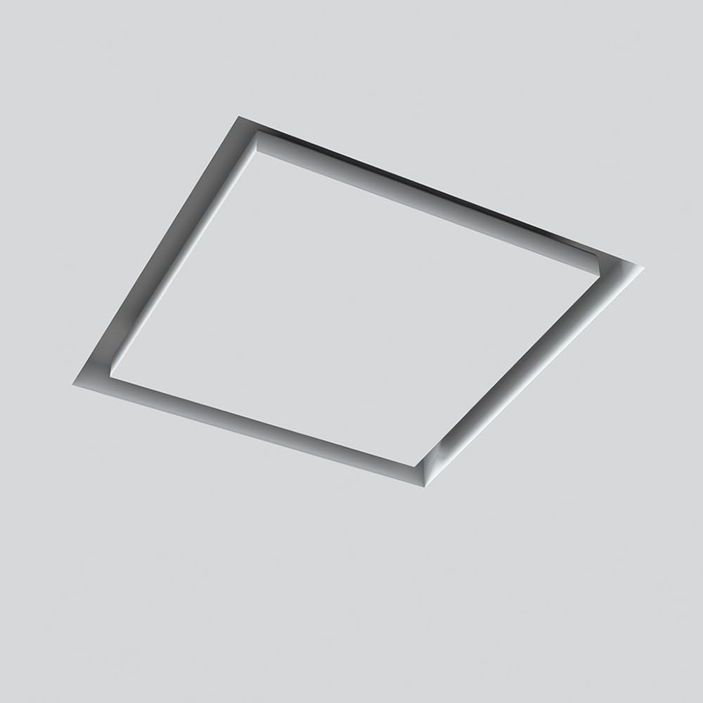 KVADRO-100 - Presa di ventilazione quadrata senza cornice - valvola a disco da 100 mm con magnete - diffusore verniciabile 4"
