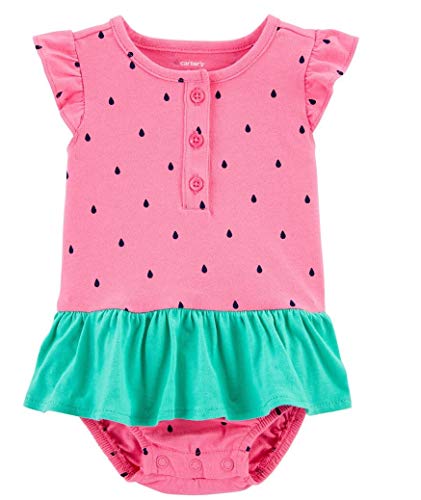 Carter's Baby Girls Watermelon SunSuit Romper (9 Months)