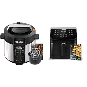 COSORI 9-in-1 Multi Cooker, 13 Presets, Electric Pressure Cooker, Paella Pans, Braiser Pans, 6QT, Black and Grey