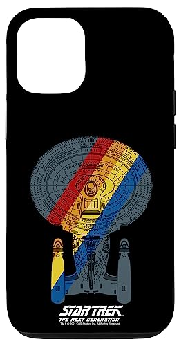 iPhone 14 Star Trek: The Next Generation Rainbow Enterprise Case