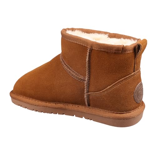 Lamo Kids Kora Short Youth Boots for Kids - Premium Suede Upper, Ortholite Foam Footbed with Removable Australian Sheepskin, NeverWet Water and Stain Resistance, LâMO TPR Outsole3