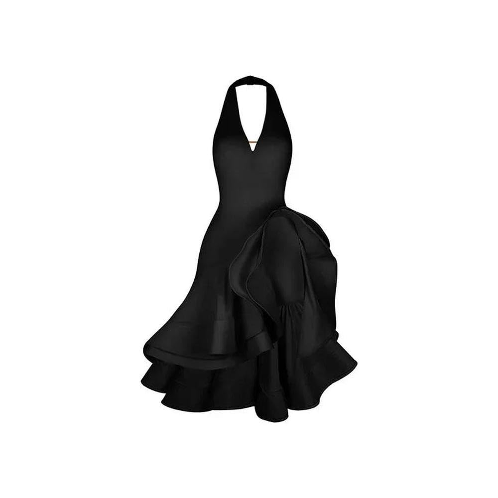 JJDFW - Vestito estivo da danza latina, per ragazze, gonna con collo appeso, Cha-cha, Samba, rumba, danza, allenamento, per bambini
