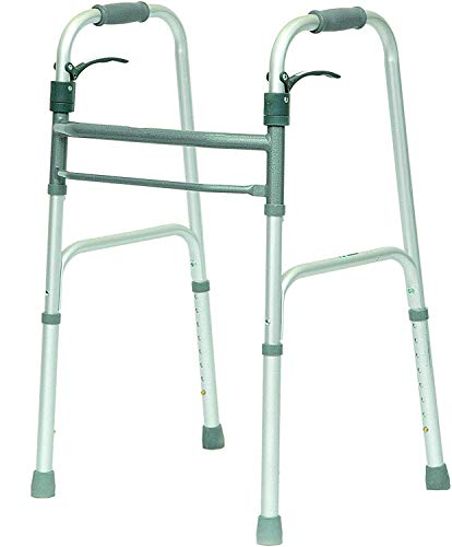 Junior Folding Walker for Seniors - Sure Lever Release Folding Walker Deluxe Height