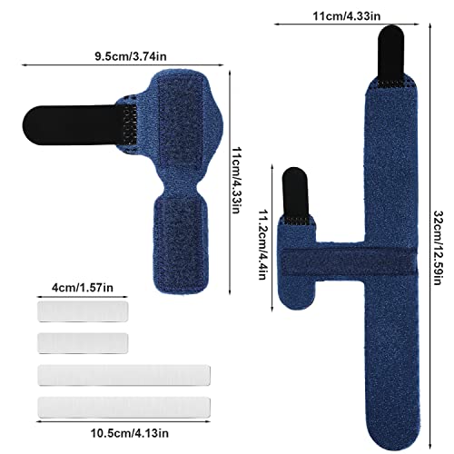 2pcs Toe Splints for Straightening, Dark Blue Toe Brace for Broken Toe straighteners for Hammer Toes Crooked Toes Bent Toes (2 Styles) - Image 3