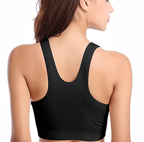 Image of Hiking Gril Women's Zip Front Sports Bra Wireless Post-Surgery Yoga Bras