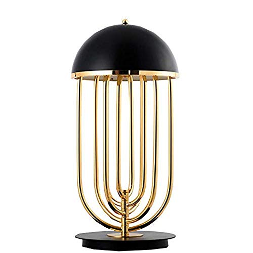 Preisvergleich Produktbild GYJ Moderne Goldmetallmode-Kunst-Tischlampe, verbessern die Schönheit Ihres Hauses, einfacher kreativer Büro-Schreibtisch-Luxuxlicht-Schlafz...