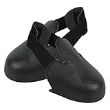 保護スチールつま先キャップ – 弾性取り付けストラップ、耐衝撃設計、軽量安全構造 |靴、ワークブーツ、スリッパ、ウォーキング、毎日の足のサポート用のつま先保護カバー