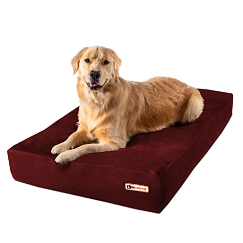 Big Barker Sleek Orthopedic Dog Bed - 7” Dog Bed for Large Dogs w/Washable...