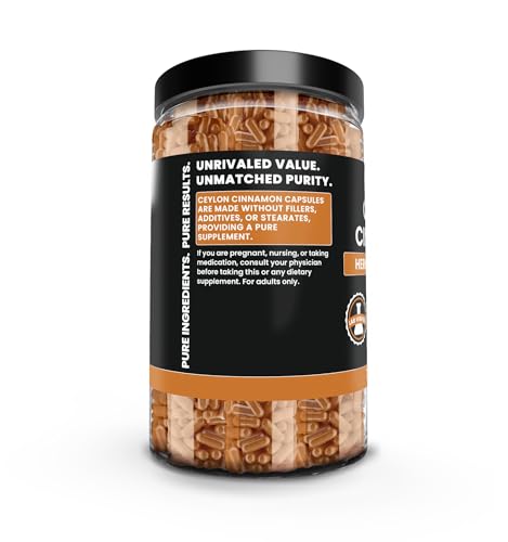 image for PURE ORIGINAL INGREDIENTS Ceylon Cinnamon (730 Capsules) No Magnesium 