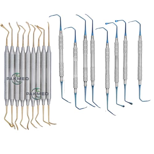 17 Pcs Sinus Lift Elevators to Detach The Schneiderian Membrane from Maxillary Sinus Implant Elevators Sinus Augmentation kit Sinus Curettes