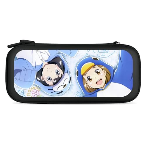 宇宙よりも遠い場所 Switch ケース 収納ケース スイッチ ケース 収納バッグ スイッチ収納バッグ 全面保護 持ち運び便利 衝撃吸収 小物収納 26.5x12x3.5cm Black-style