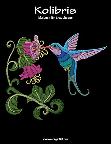Malbuch mit Kolibris für Erwachsene 1 (German Edition)