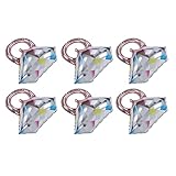 Yechiry Globo de Anillo de 6 Piezas, Globos Esféricos de Papel de Aluminio, Globos con Sello Hermético con Diseño Reutilizable, Ideal para Bodas, Compromisos, Despedidas de Soltera y Decoración de