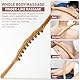 HOVCEH Ganzkörper Scraping Stick, Holz Scraping Stick Muskel, Massage Stick, Massageroller Holz 20 Perlen für Rücken, Bauch, Schulter,Fuß Hand Massagegerät, Muskelentspannungswerkzeug