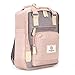 SEVENTEEN LONDON – Moderner, einfacher und Unisex ‘Hackney Mini’ Rucksack in rosa & grau mit einem klassischen Design im Skandi-Stil – perfekt für Tablets