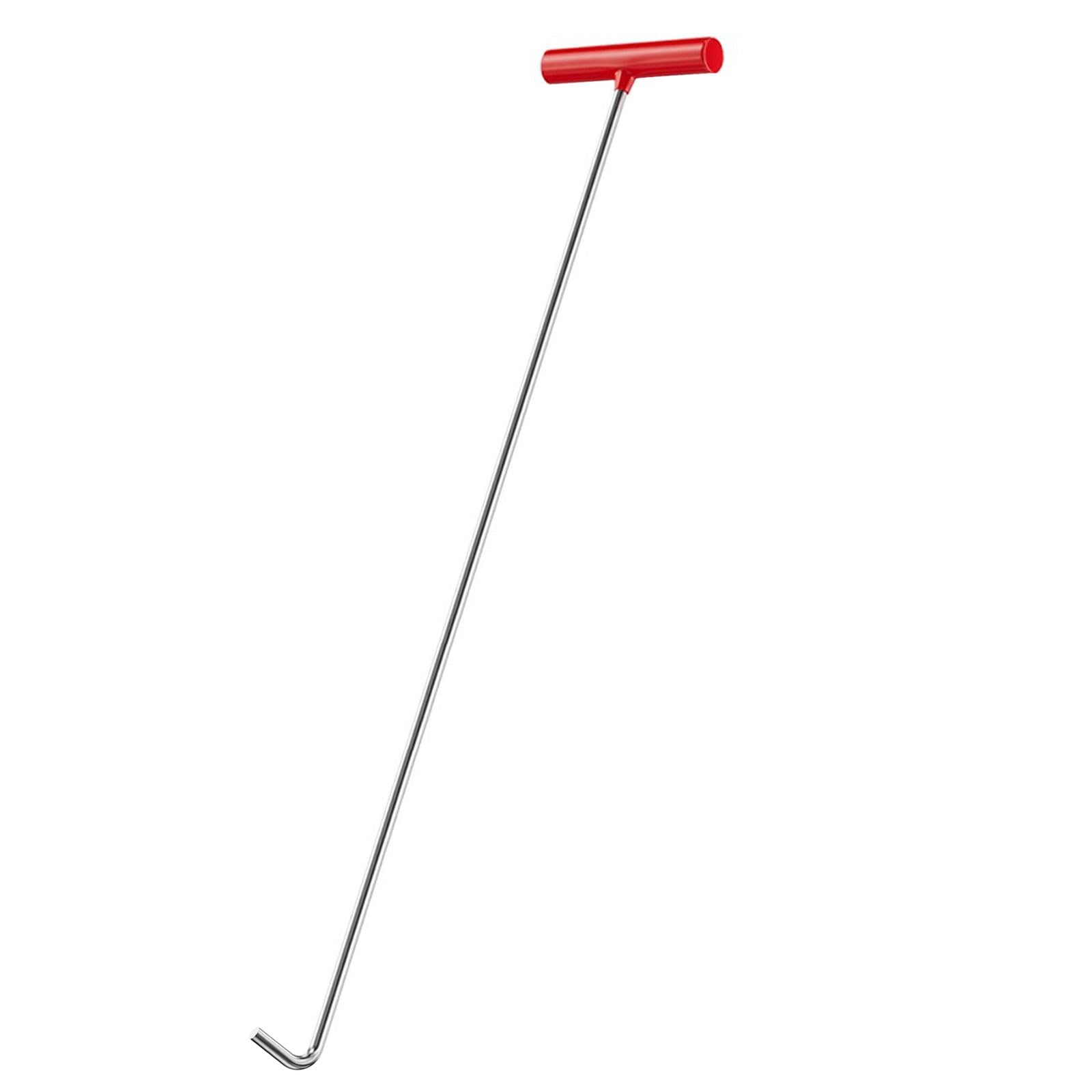 Welded Construction Sewer Access Tool for Various Lifting Opening Tasks Effortless Cover Removal and Transport Ergonomic Handled Drainage Cover Hook