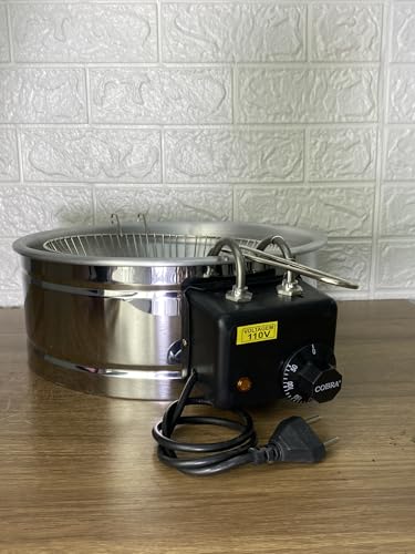 Fritadeira Elétrica Industrial Tacho 3,5L + Escumadeira Inox 13cm - Boni (110)