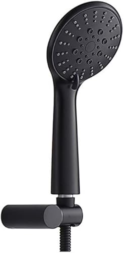 Miniatura 4 de Brass Black Bathroom 8 inch Shower Head Shower Faucet Wall Mounted Shower Arm Diverter Mixer with Handheld Shower, Luxury Shower Set