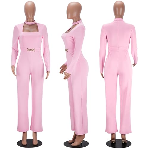 Image of Jigfar Women Sexy Elegant Bodycon Jumpsuit Going Out Romper Birthday Party Club Night Outfits