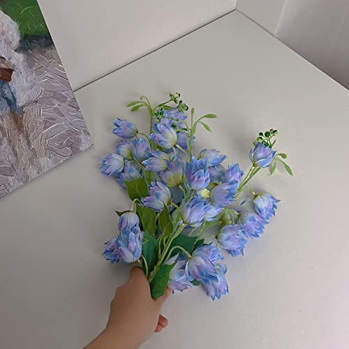 Apbeam Artificial Flowers, Flocked Anchovies, Fake Flowers, Silk Flowers, Home Decorations, Wedding Decorations, Artificial Lily Of The Valley, Artificial Bellflowers Purple #TOP3