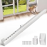 Metal Sliding Glass Pet Door Security Bar,1 Pack Adjustable Sliding Pet Door Lock Bar,Mini Pets Door Safy Bars for Lock Slidings Glass Dog or Cat Doors,Doggie Doors Security Bar Size Extends 11” to18”