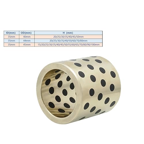 Roulement graphite cuivre haute précision 40mm linéaire lubrifié