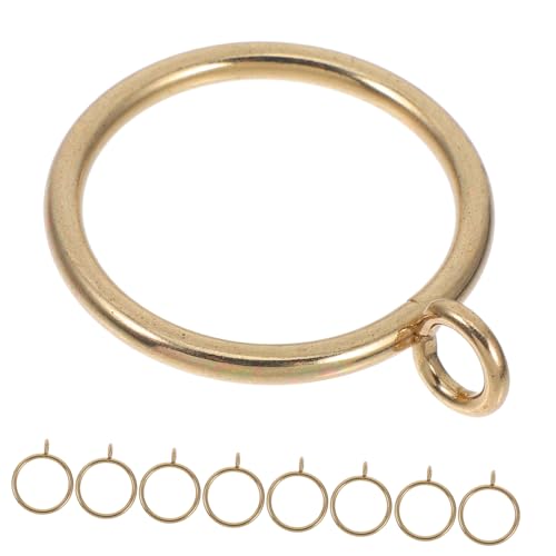 Yardenfun 20stücke Metall Gardinenringe Mit Ösen Dekorative Fensterringe Aus Robustem Metall Für Gardinenstangen Große Vorhangringe Für Paneelstifthaken