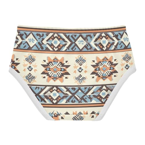 Wusikd Brown Blue Stripe Girls' Underwear Cotton Girls Briefs Soft Toddler Underwear 2T2