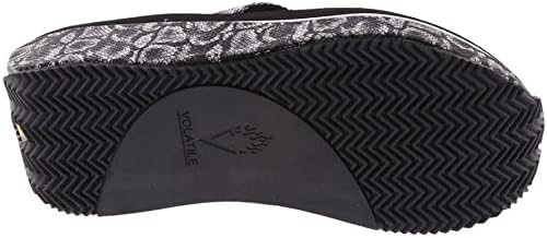 VOLATILE Women's Wedge Sandal, Black Python, 9 | Image 2