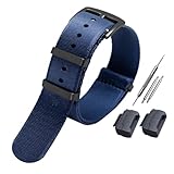 POYNMRE Correa de reloj lona nailon compatible con Casio G-Shock GA-110/100/120/200/300/400 GD-100/110/120 DW-5600 GW-M5610(A5 black buckle)
