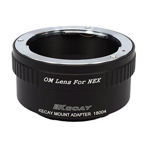 KECAY® Bague adaptation objectif Olympus OM Zuiko vers Sony NEX E-Mount Caméra, Sony NEX-3, NEX-3C, NEX-5, NEX-5C, NEX-5N, NEX-5R, NEX-6, NEX-7, NEX-F3, NEX-VG10, VG20