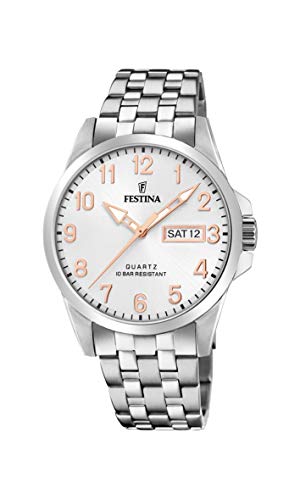 Preisvergleich Produktbild Festina Unisex Erwachsene Analog Quarz Uhr mit Edelstahl Armband F20357 / A