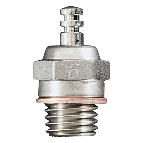 Giuneuow RC Parts Glow Plug OS OS Former A3 No.6 6 Standard Glow Plug Spark Hot para RC Car Truck Nitro Engine - (1 Piezas)