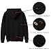 COOFANDY Men's Knit Hoodie Pullover Fashion Hip Hop Long Sleeve Drawstring Waffle Hooded Sweatshirt with Kanga Pocket, Black, Large