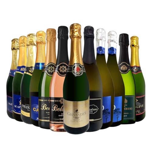 スパークリングワイン 飲み比べ ワインセット 辛口スパークリングワイン12本セット 美味しい フランス スペイン イタリア[常温便]のサムネイル